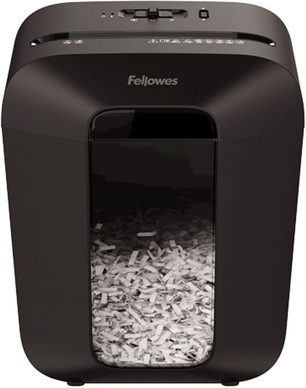 Fellowes LX50 Papierversnipperaar - Cross-Cut - P4 - 9 vel - 17L - Zwart