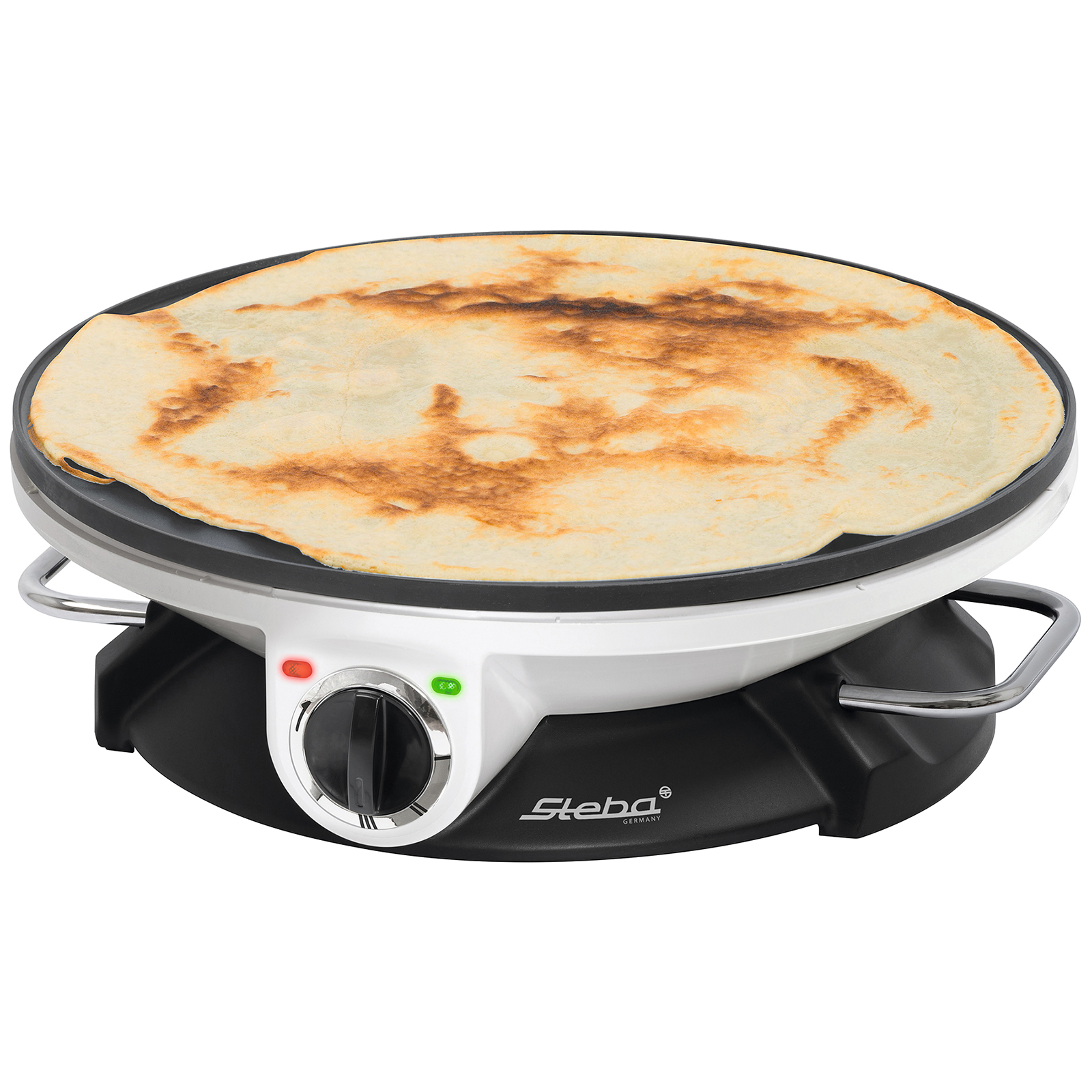 STEBA Crêpes-Maker - schwarz-weiß - inklusive Zubehör
