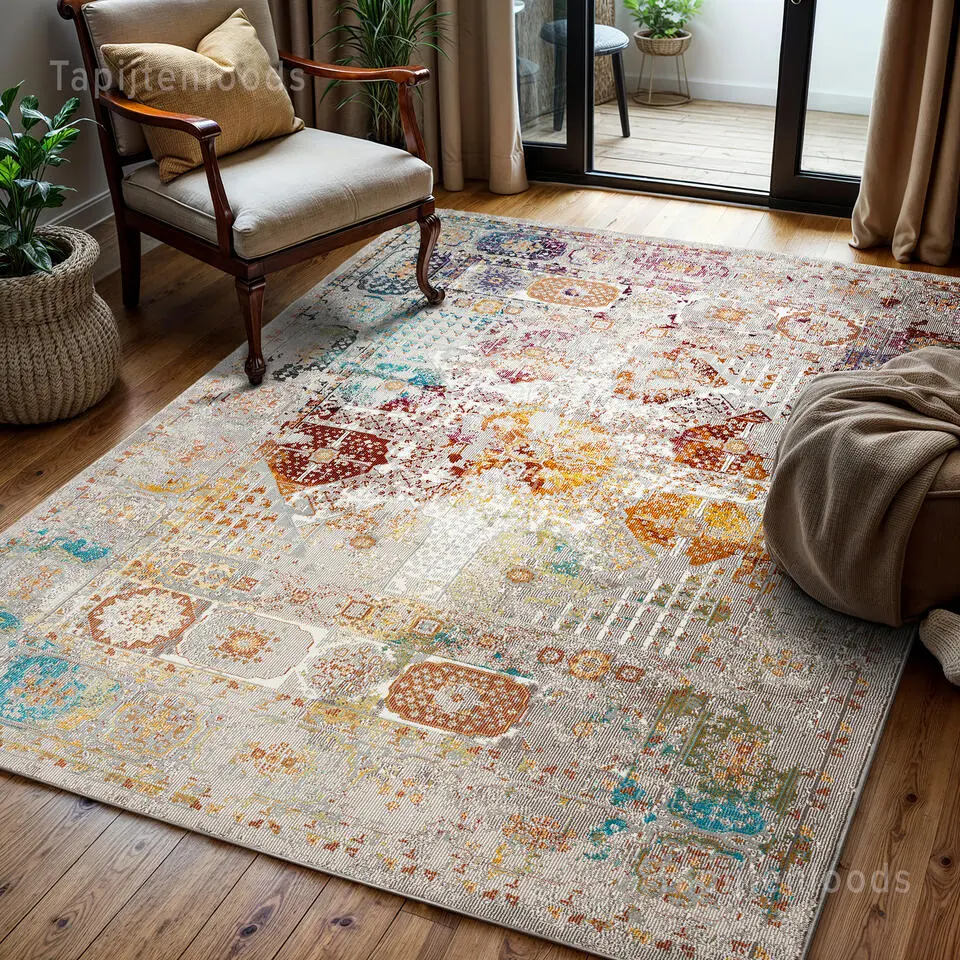 Picasso Feraghan Vintage Vloerkleed Multi / Beige Laagpolig - 240x340 CM