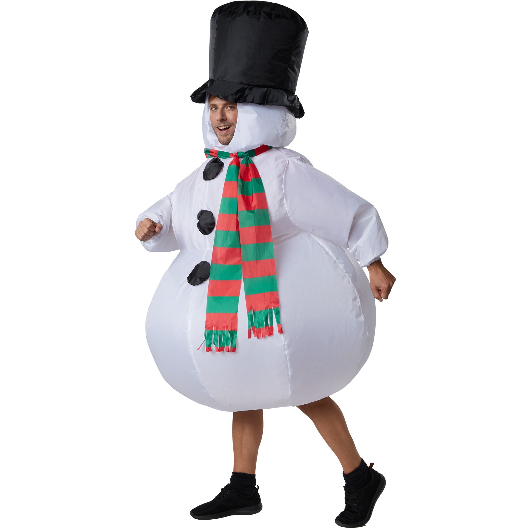 tectake® Aufblasbares Kostüm Schneemann