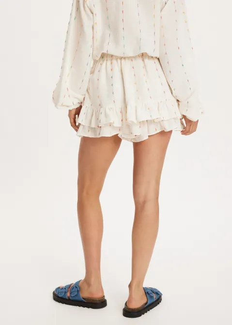 Skort met dobby patroon assorti (ASSOR)