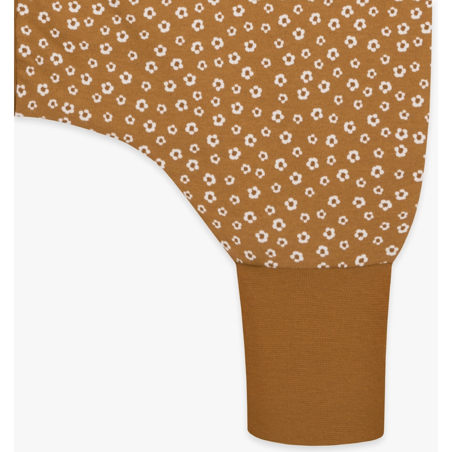 emma & noah Schlafsack mit Füßen Blume Caramel