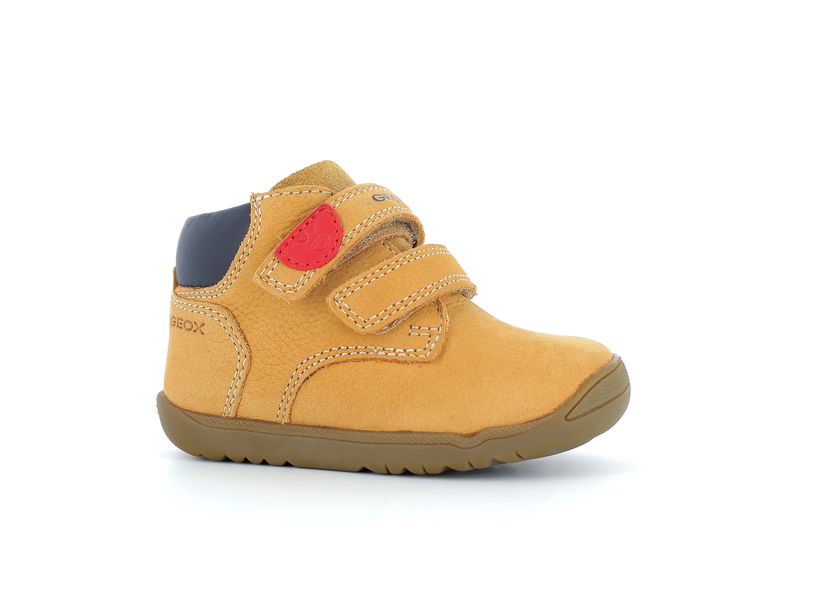 Geox-B MACCHIA BOY-B164NC Cuir Camel