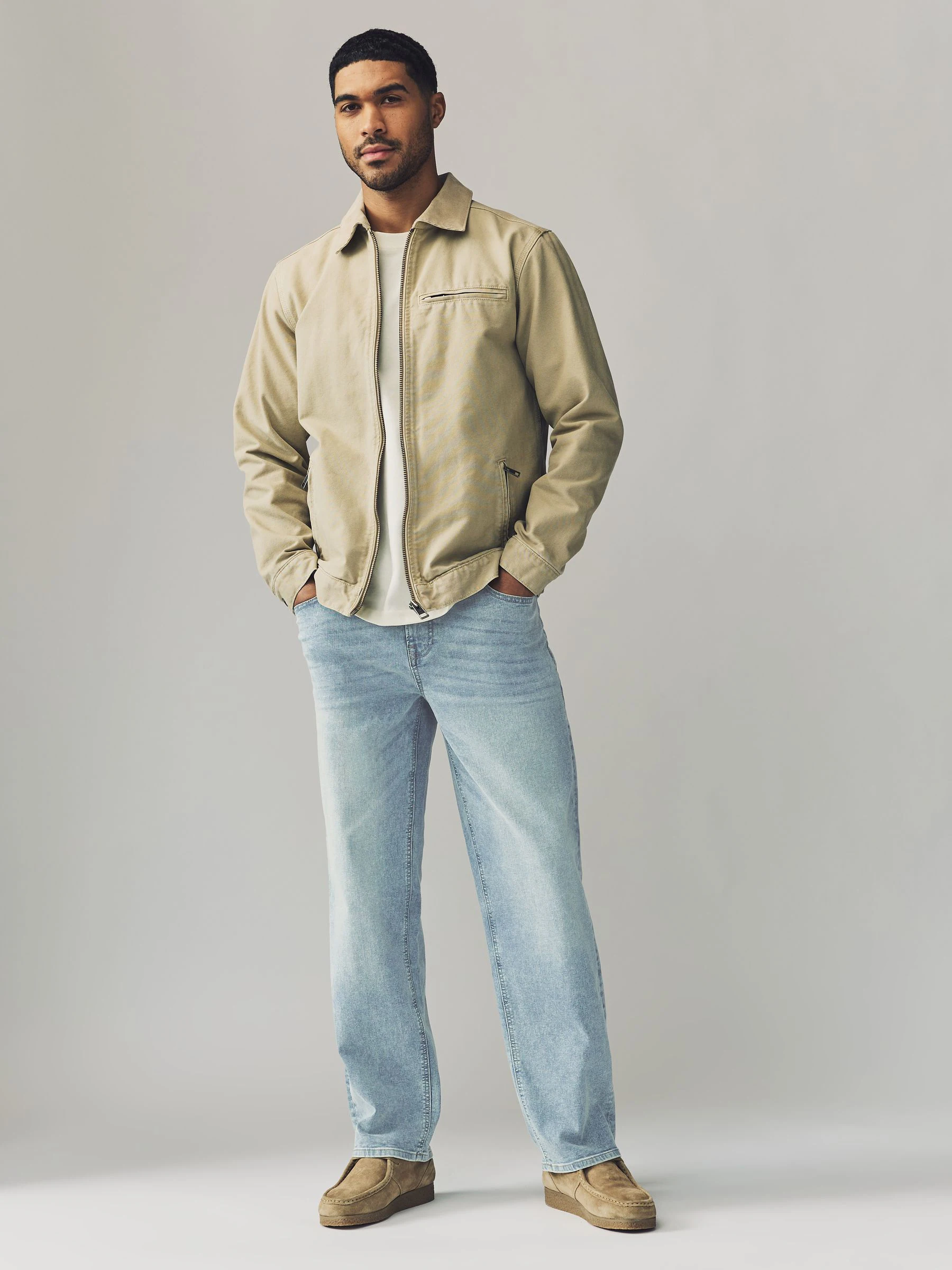 Vintage blauw - Klassieke stretchy Jeans met relaxed fit