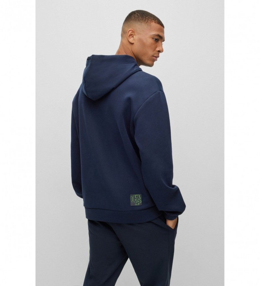 BOSS Sudadera Sooded marino