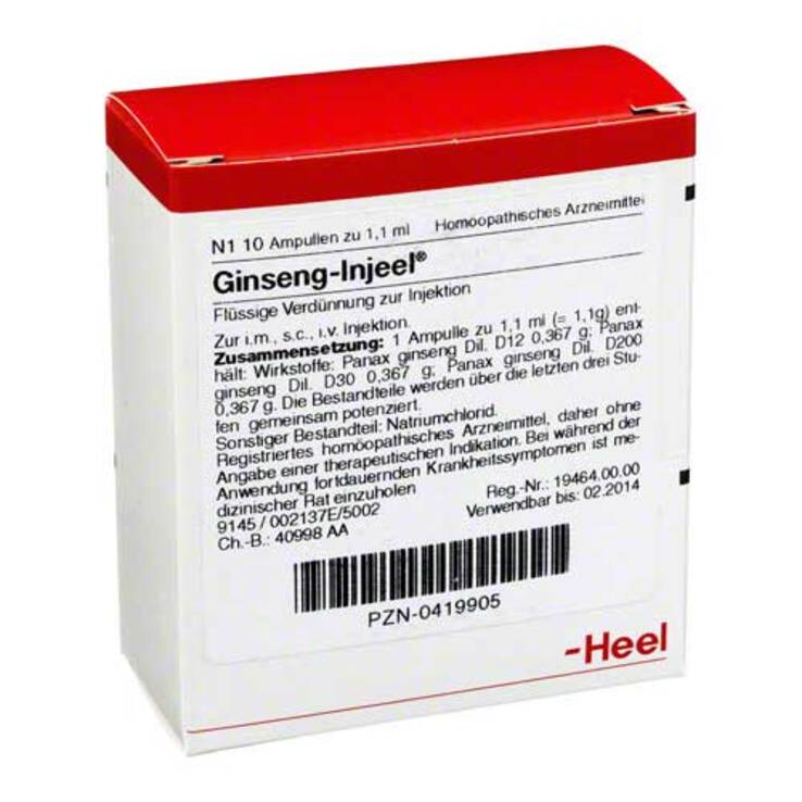 Ginseng Injeel Ampullen, 10 St