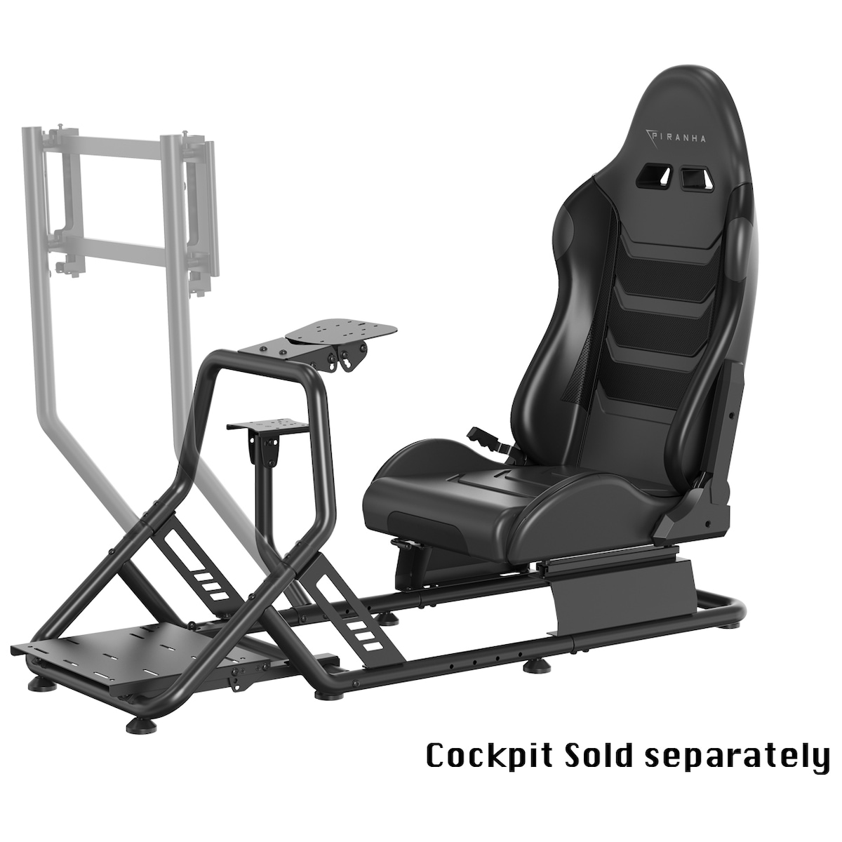 Piranha skjermfeste (sort)