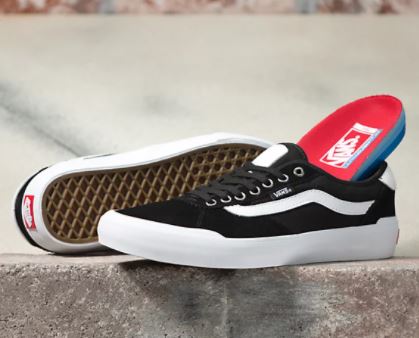 Vans Chima Pro 2 Suede Canvas Black White 7 US