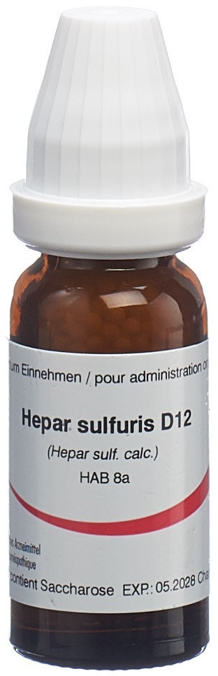 Omida Hepar sulfuris Glob 12 D 14 g