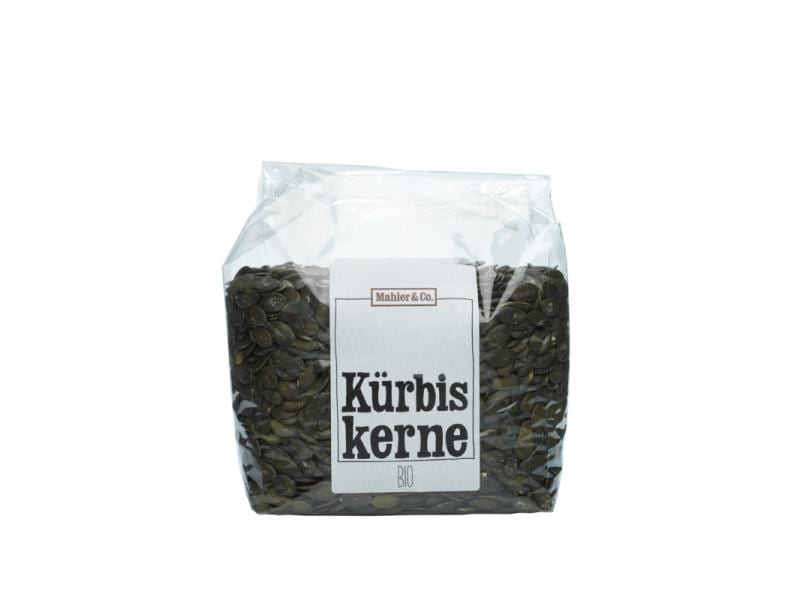 Mahler & Co. Bio  Kürbiskerne 1 kg Hochwertige Kerne des Kürbis