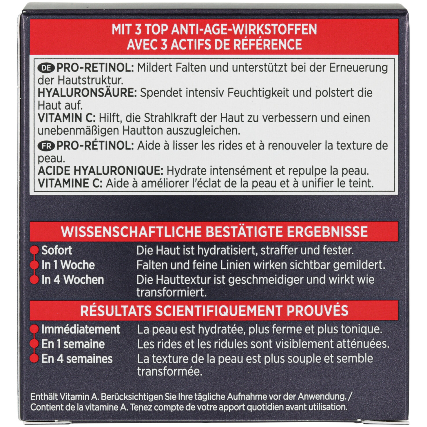 L'Oréal Paris RevitaLift Laser X3 Dreifach-Power Anti-Age Pflege Nacht, 50ml
