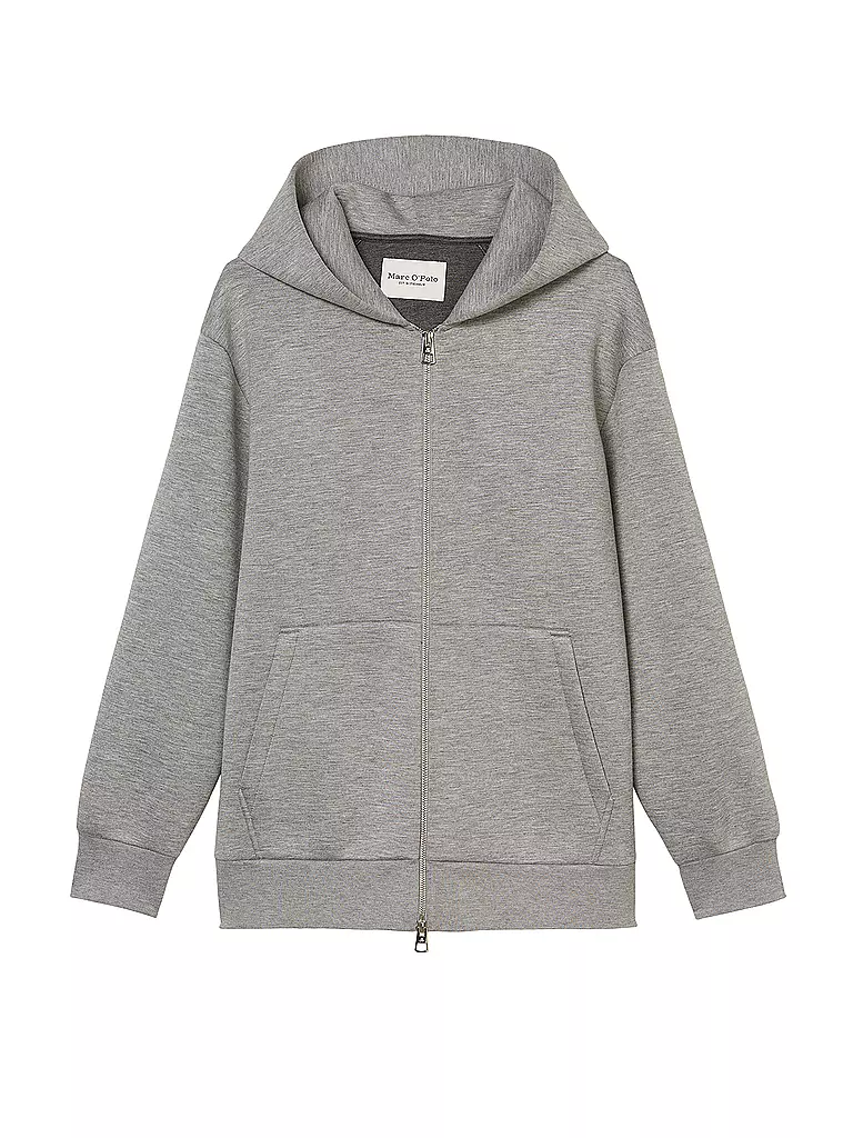 MARC O'POLO Sweatjacke grau