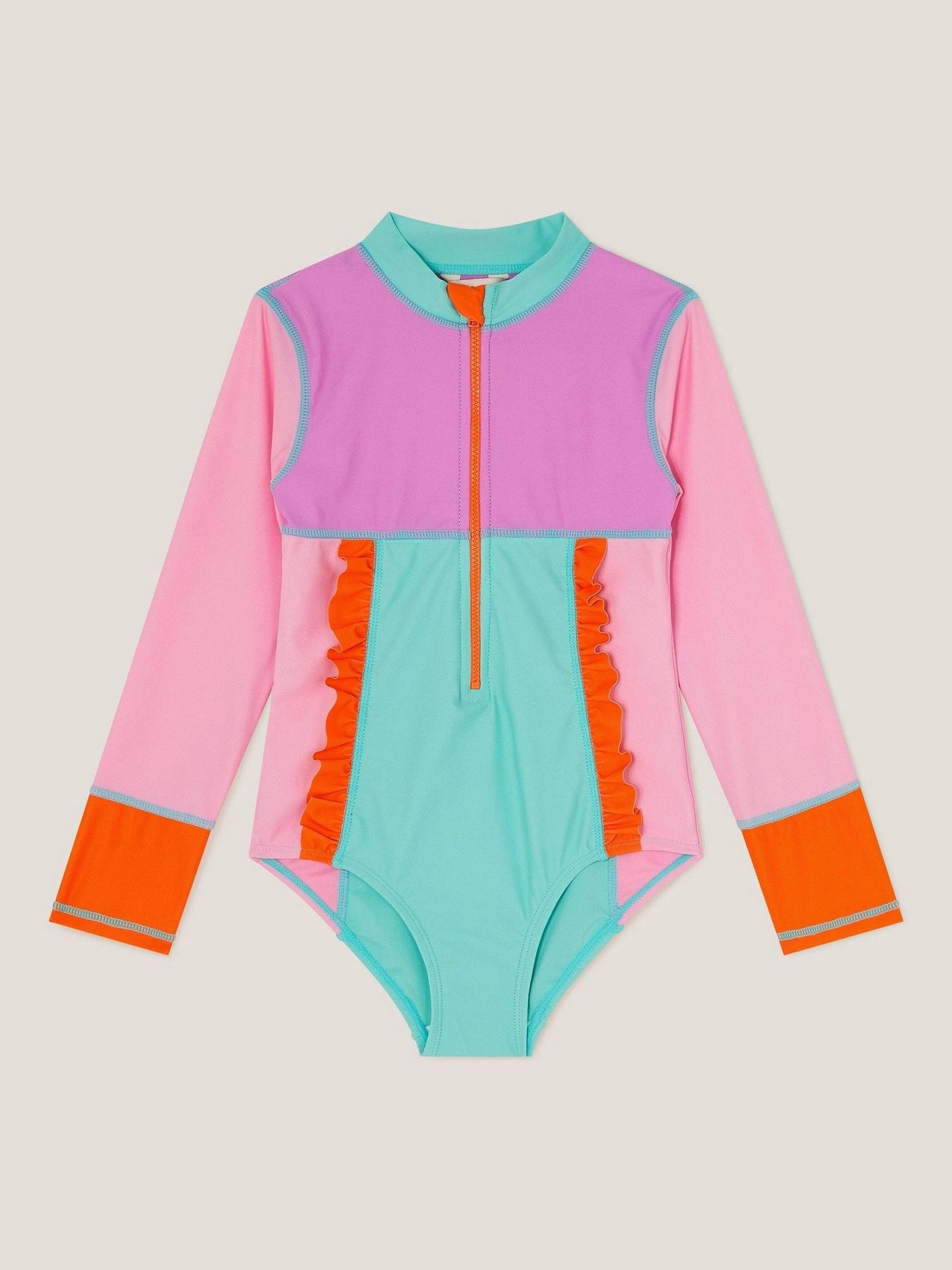 Monsoon Colourblock UPF50+ badpak met lange mouwen