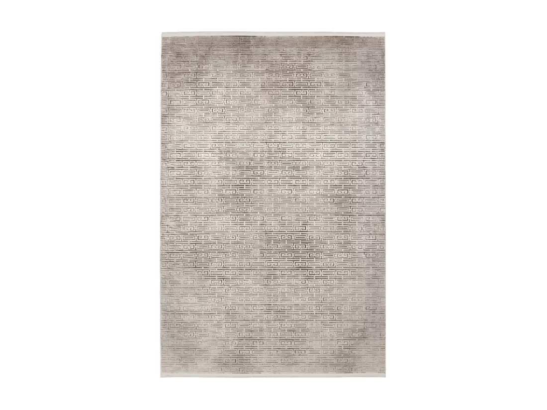 Tapis Pierre Cardin 150x80cm, design E209E coloris argent - Confort et élégance pour votre intérieur