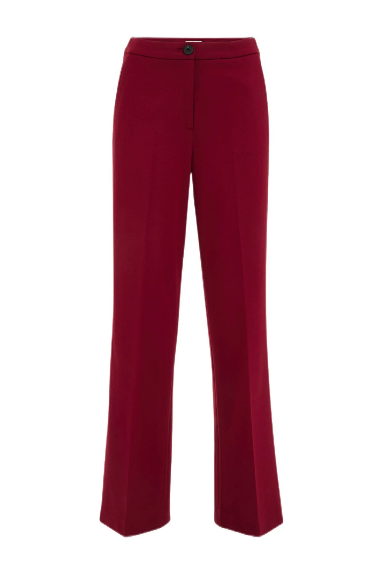 WE Fashion straight fit pantalon donkerrood