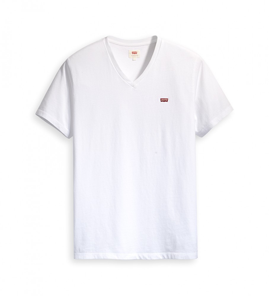Camiseta branca Levi's com decote em V