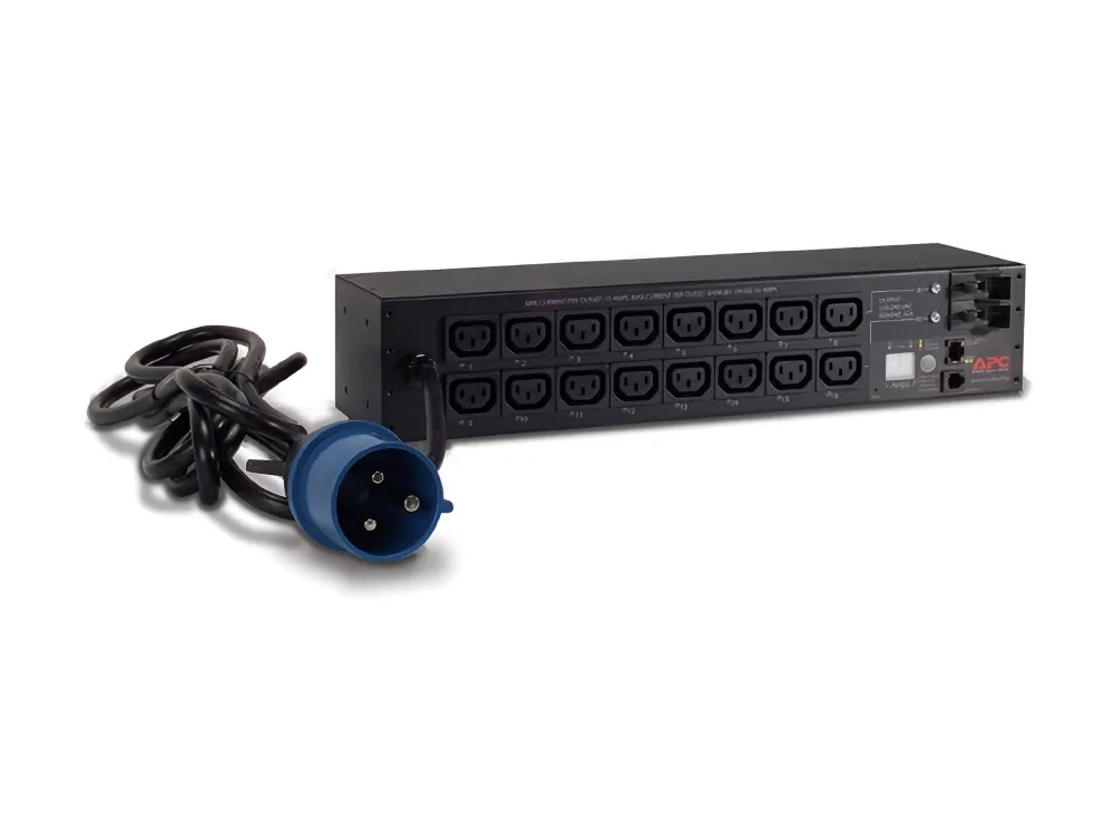 APC Switched Rack PDU AP7922B - Strømfordelingsenhed (rackversion) - AC 230 V - Ethernet 10/100 - input: IEC 60309 32A - output-stikforbindelser: 16 (power IEC 60320 C13) - 2U - 3.66 m ledning - for P/N: SCL400RMJ1U, SCL500RMI1UC, SCL500RMI1UNC, SMTL