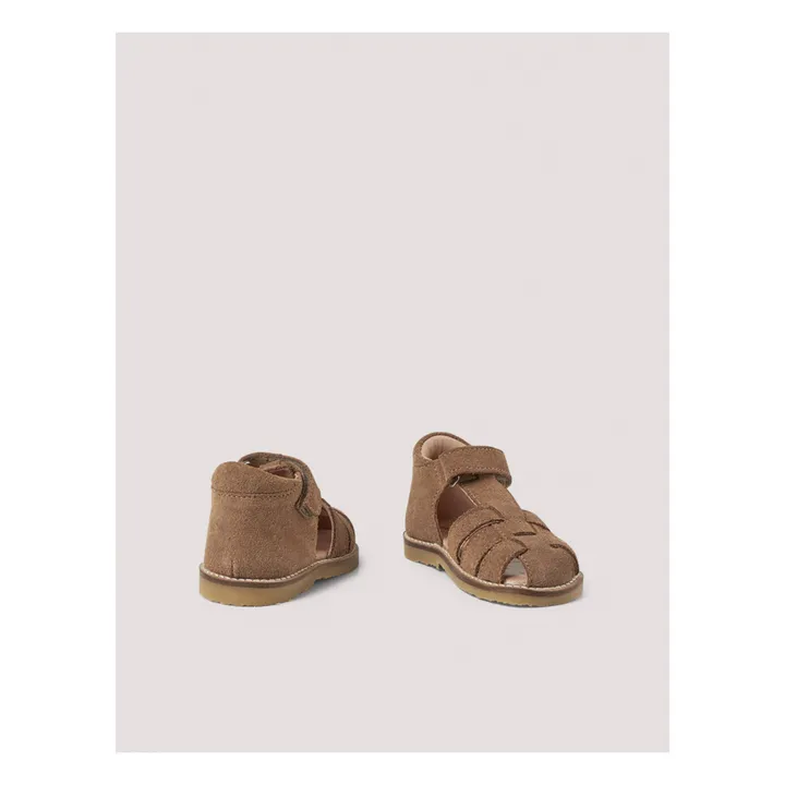 Petit Nord Sandales Scratchs Classic Suede | Marron