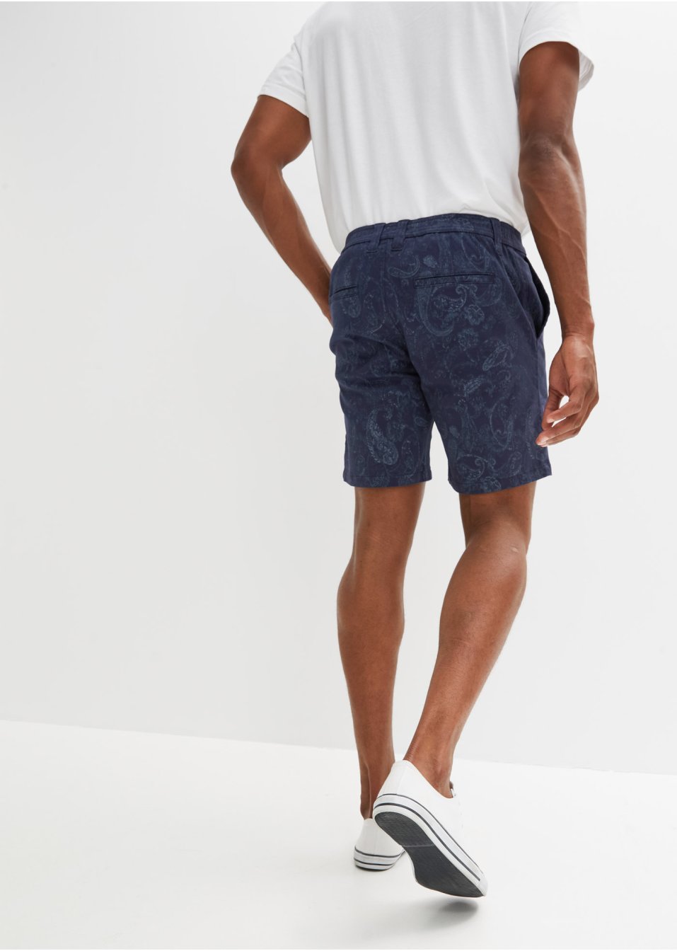 Short long avec imprimé paisley, Loose Fit