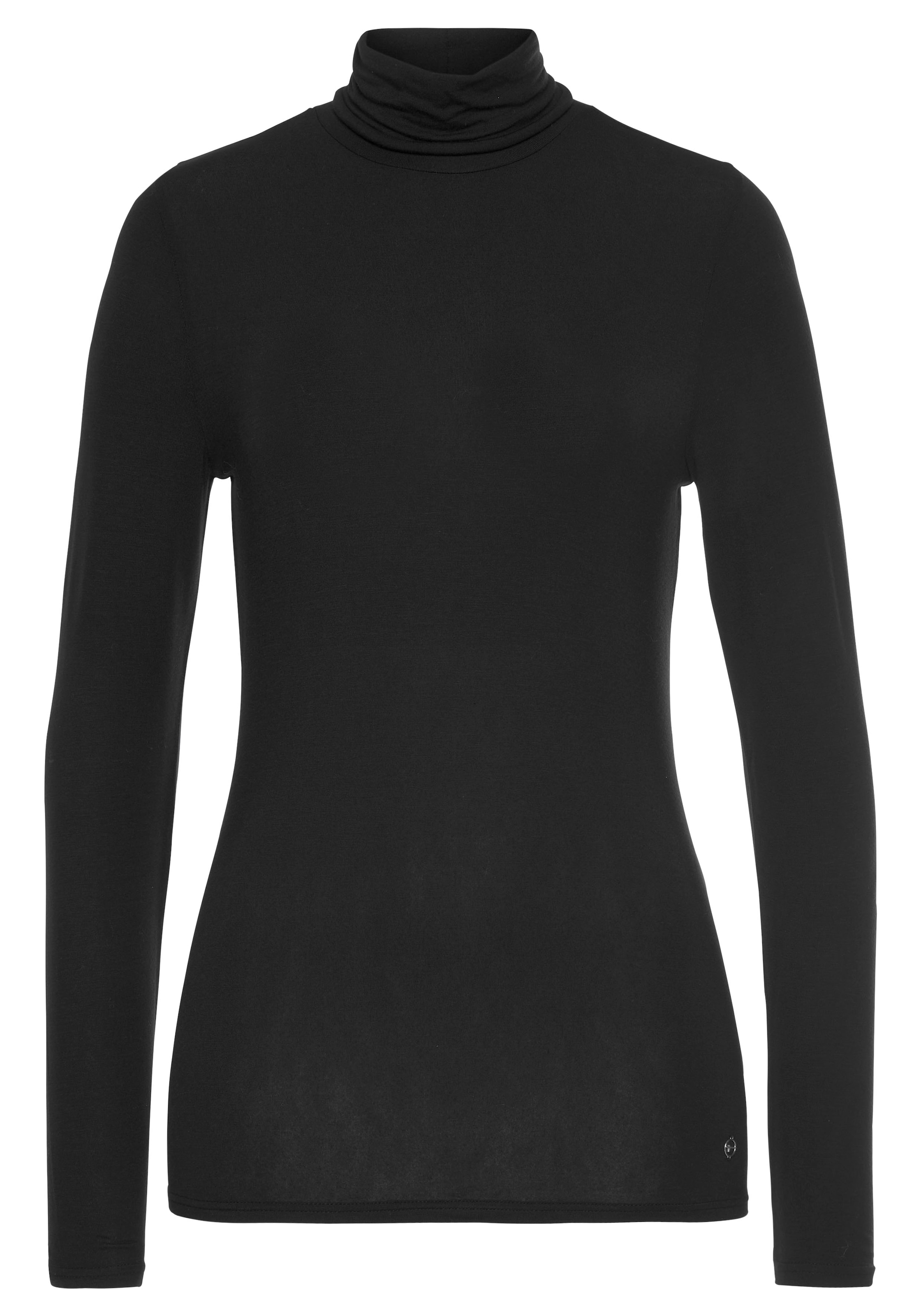 Tamaris Rollkragenshirt , Langarm,  Basic, aus elastischem Material