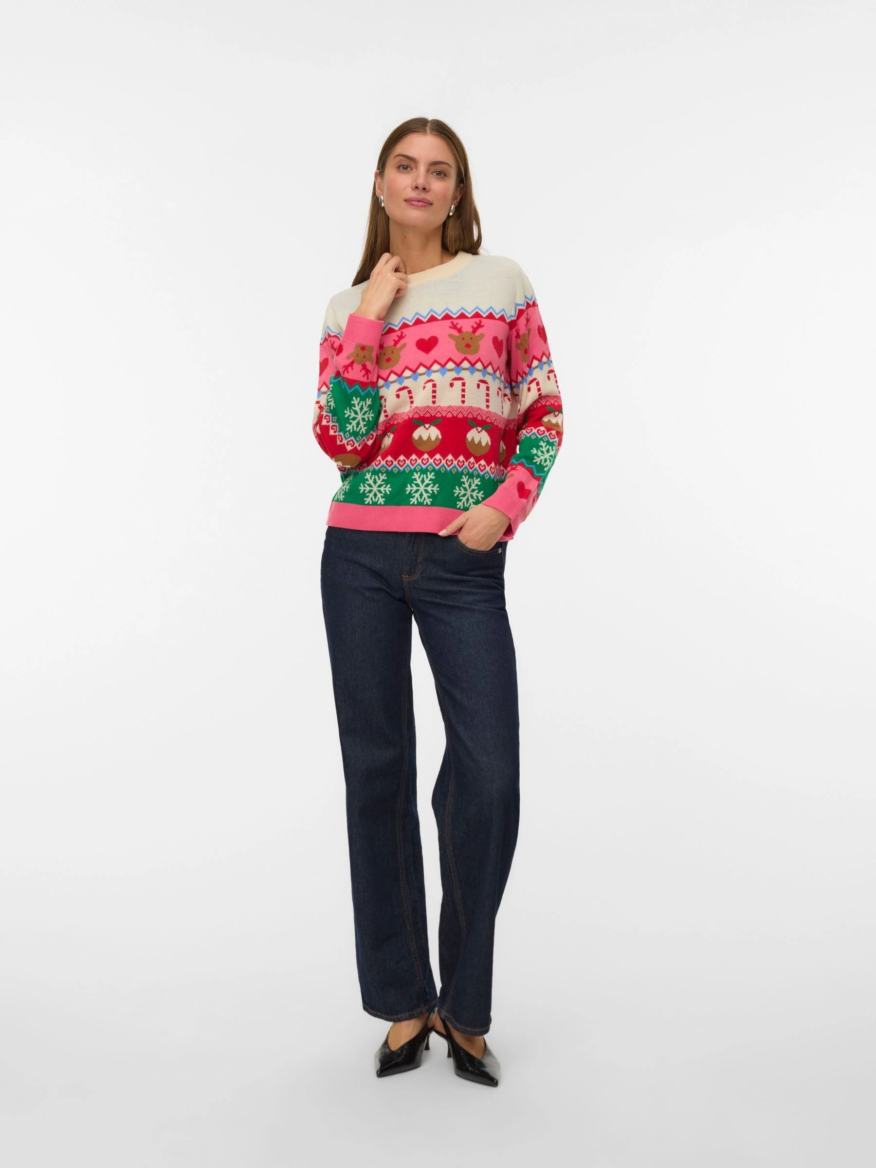 VERO MODA Cosy Candy Cane Novelty Jumper
