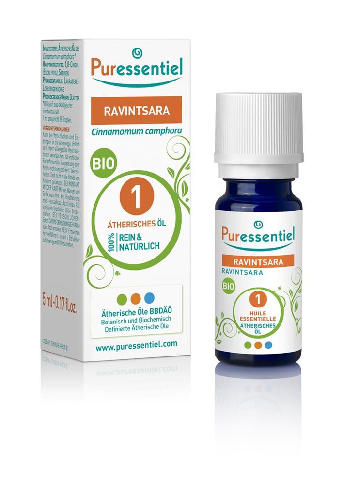 Puressentiel Ravintsara<br>10 ml, Flasche, Ätherisches Öl, Bio
