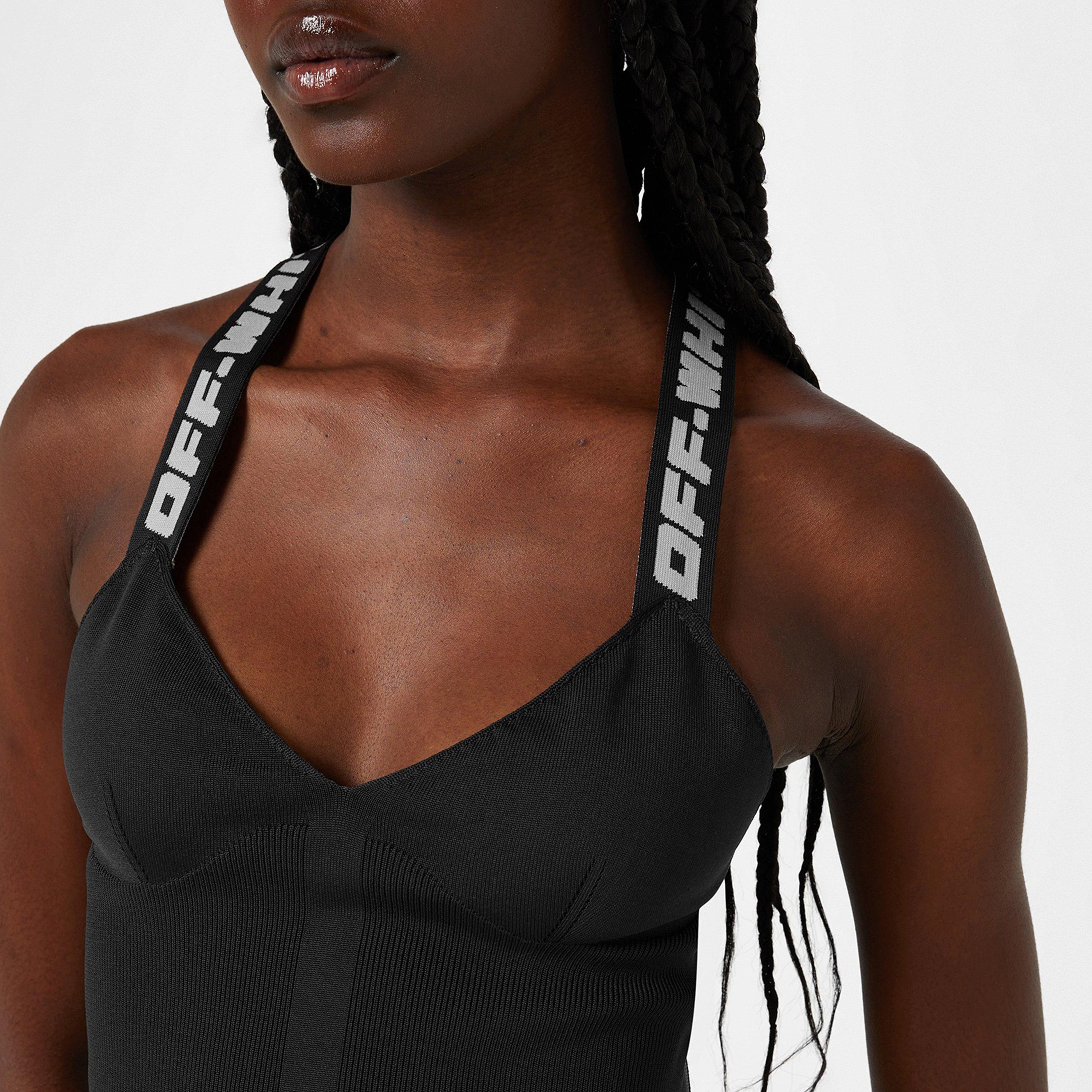 Off White Logo Strap Vest Top