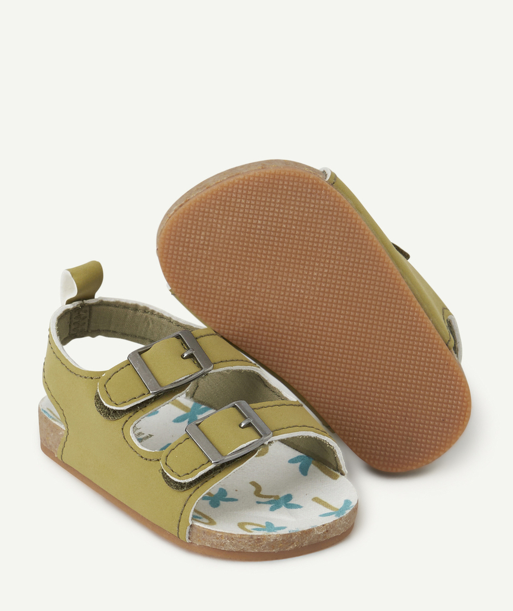 sandales bébé garçon à scratch vertes