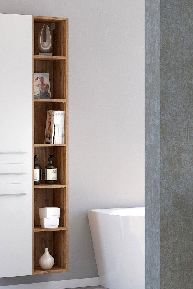 Regal LIVORNO 25 x 180 cm Wotan Eiche