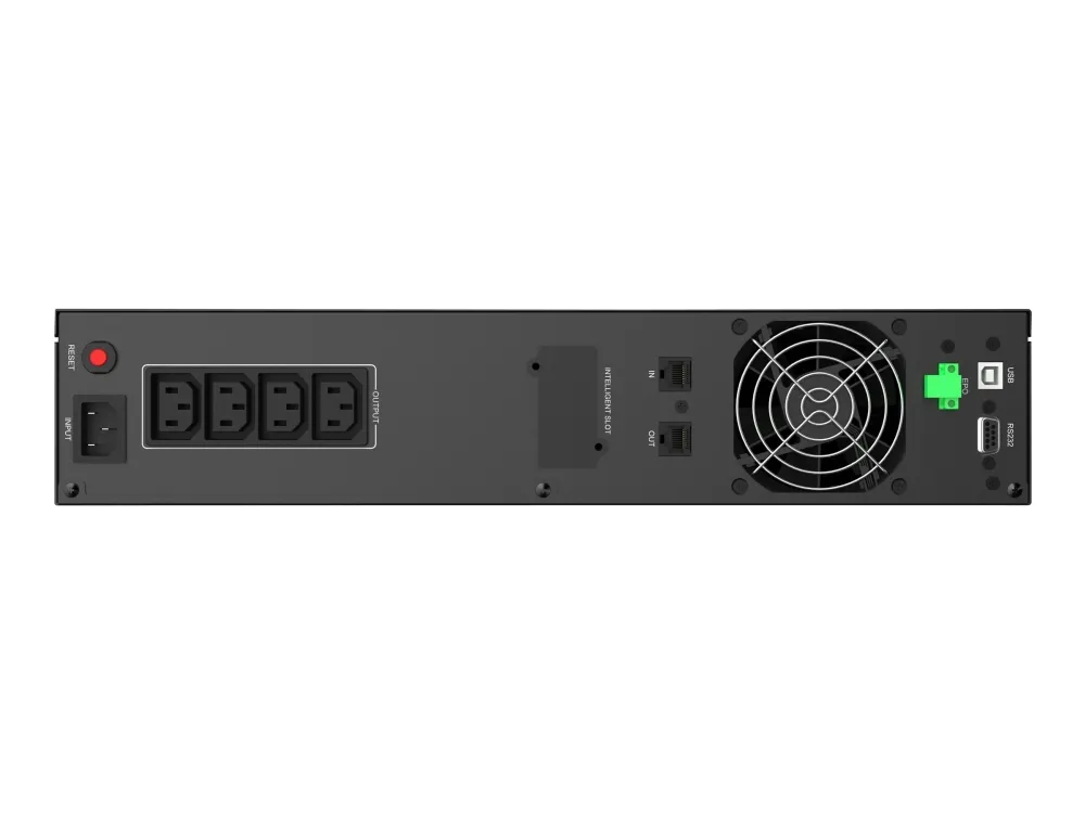 PowerWalker VI 2200 RLE - UPS (rackversion) - AC 230 V - 1320 Watt - 2200 VA - 9 At - USB, RS-232 - output-stikforbindelser: 4