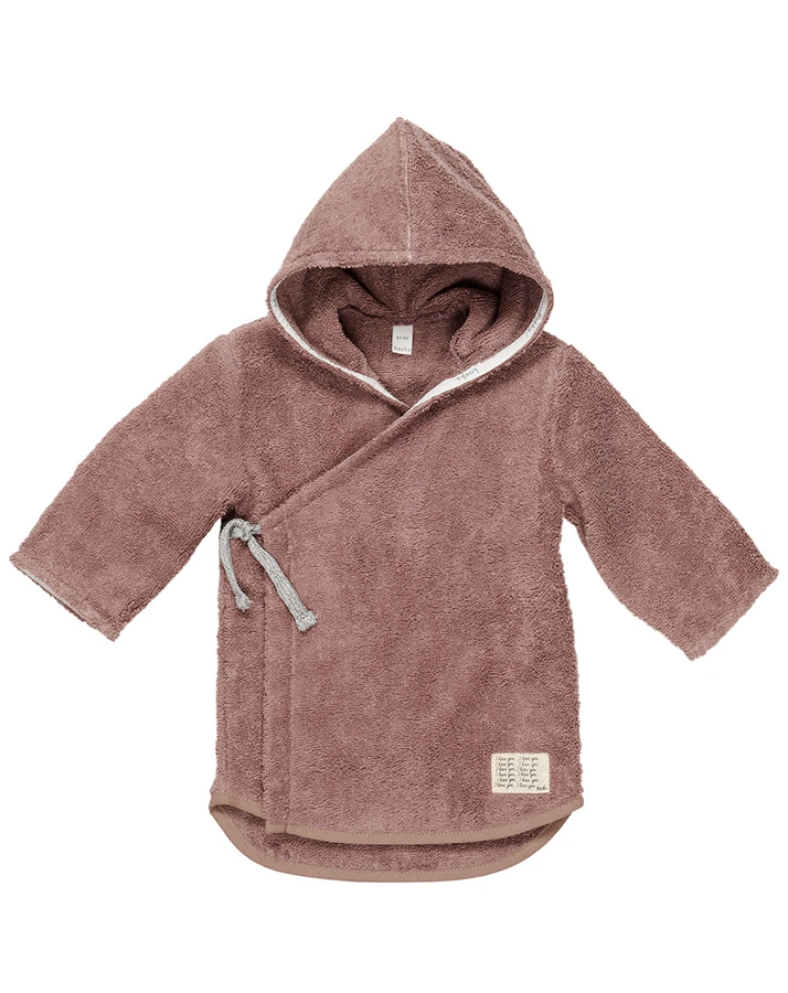 Wickelbademantel DIJON ORG in plum