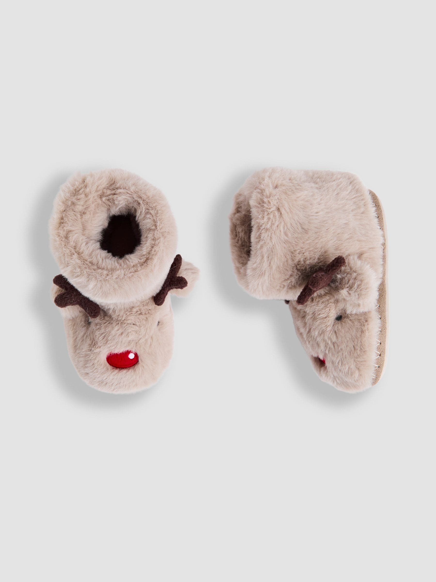 JoJo Maman Bébé pantoffellaarsjes met rendier