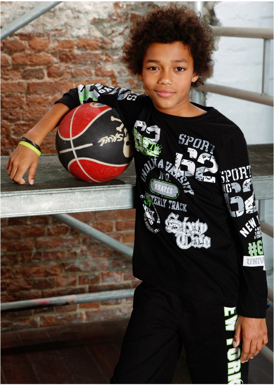 T-shirt manches longues garçon avec imprimé