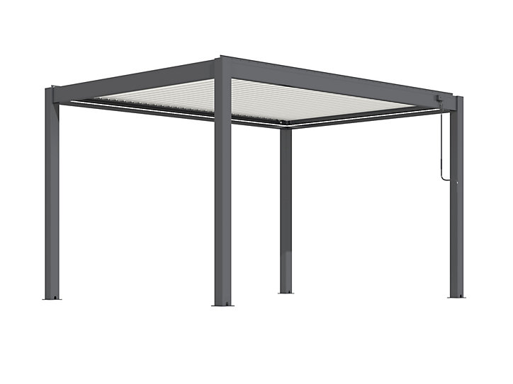 Pergola Bioclimatique autoportante Star LED 3x4 m manuelle Proloisirs