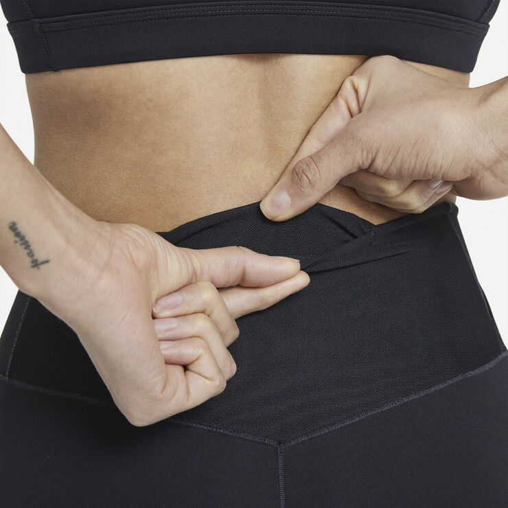 Nike One Luxe Icon Clash Tights Sort
