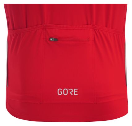 Maillot manches courtes GORE C5 Rouge/Blanc