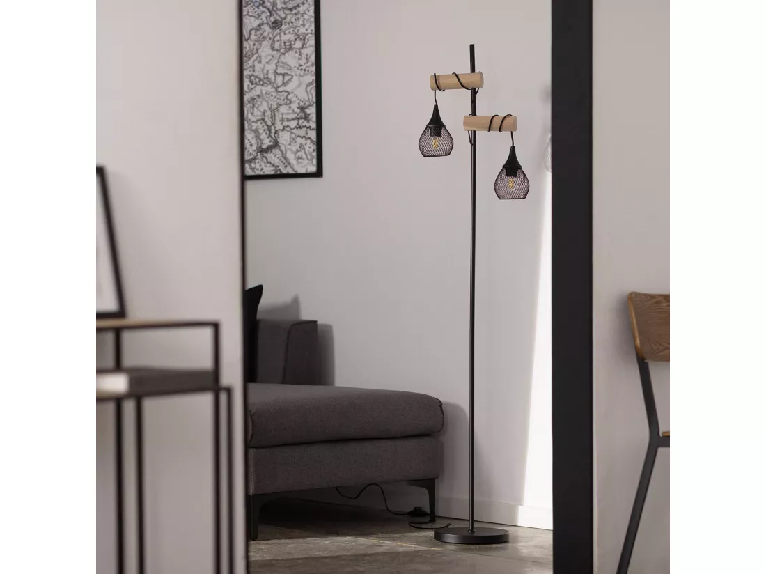 Lampadaire Monah WiFi avec Variateur Noir