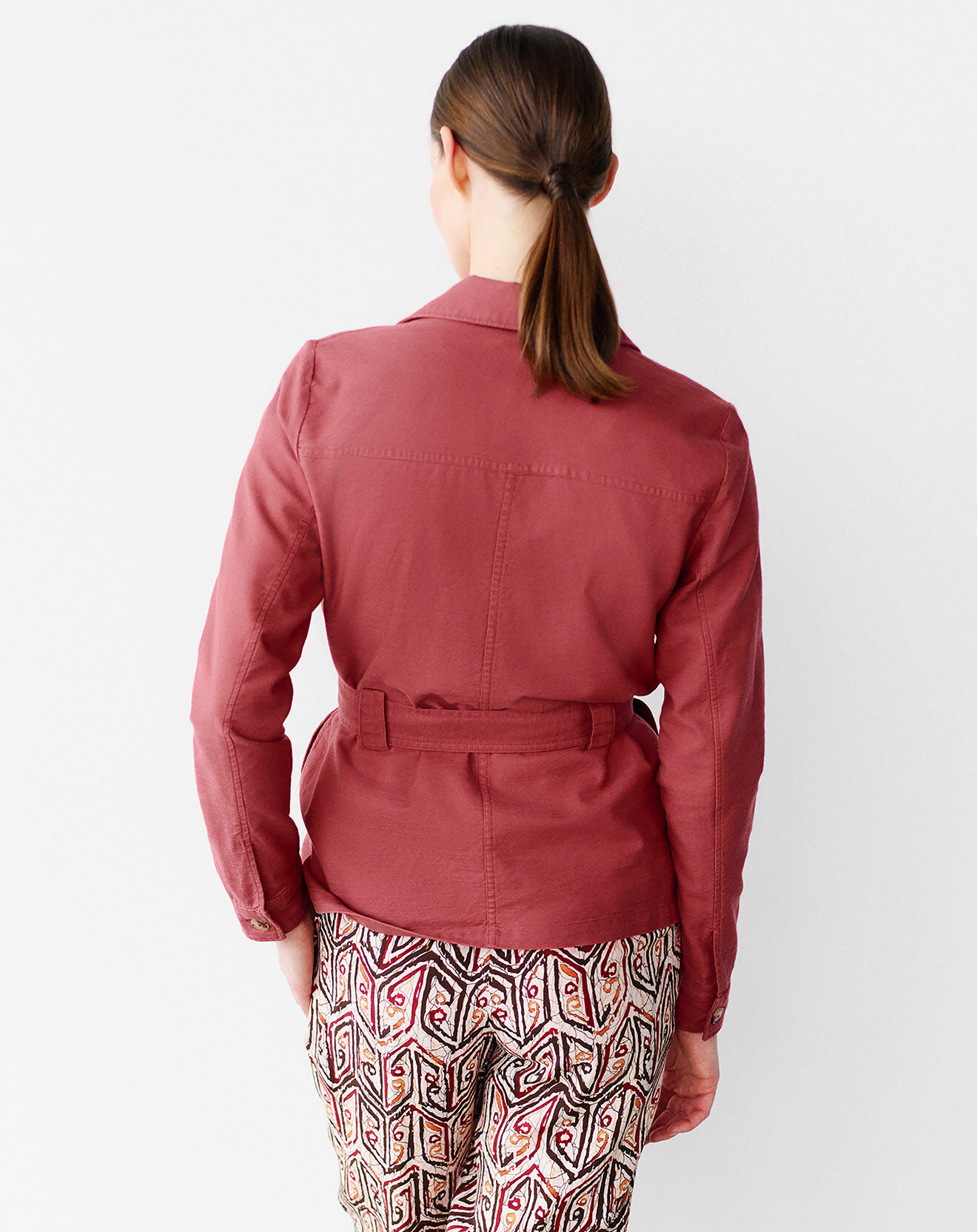 Caroll Veste saharienne Lily rouille