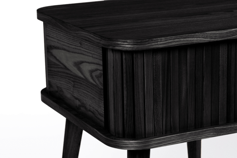 Zuiver Barbier bijzettafel zwart