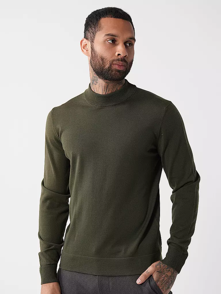STRELLSON Pullover MAREK dunkelgrün
