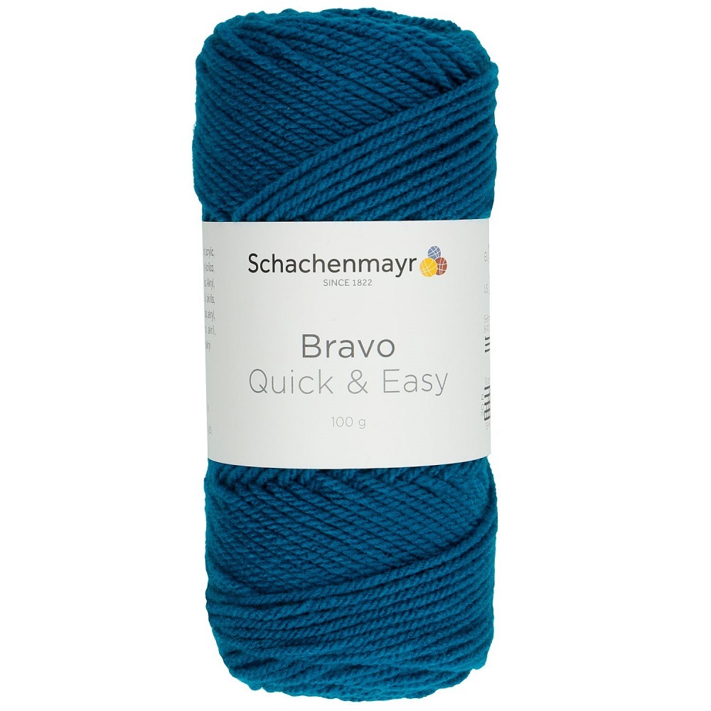 Handstrickgarn BRAVO QUICK & EASY - petrol - 100g