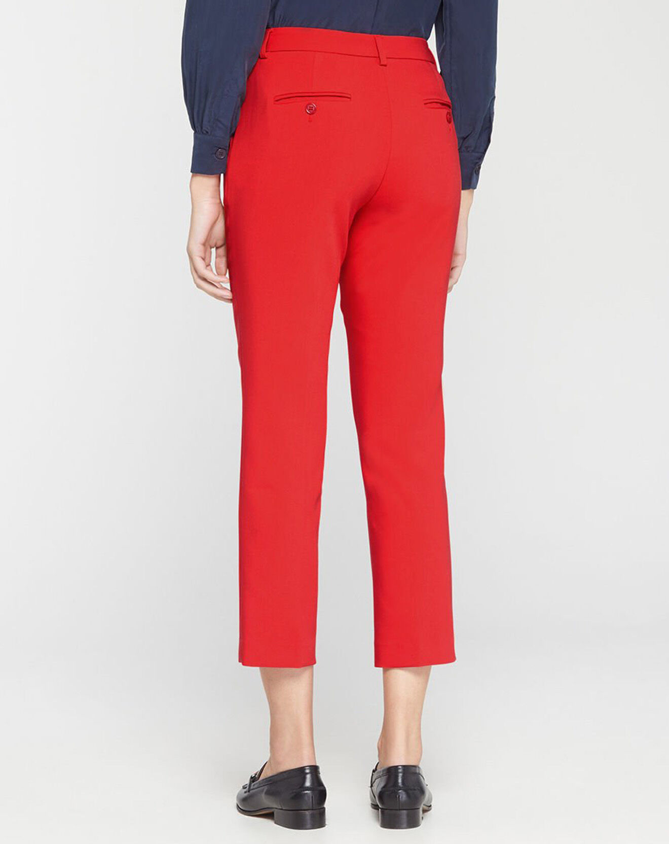 Jodhpur Pantalon Cigarette à pinces Mini rouge