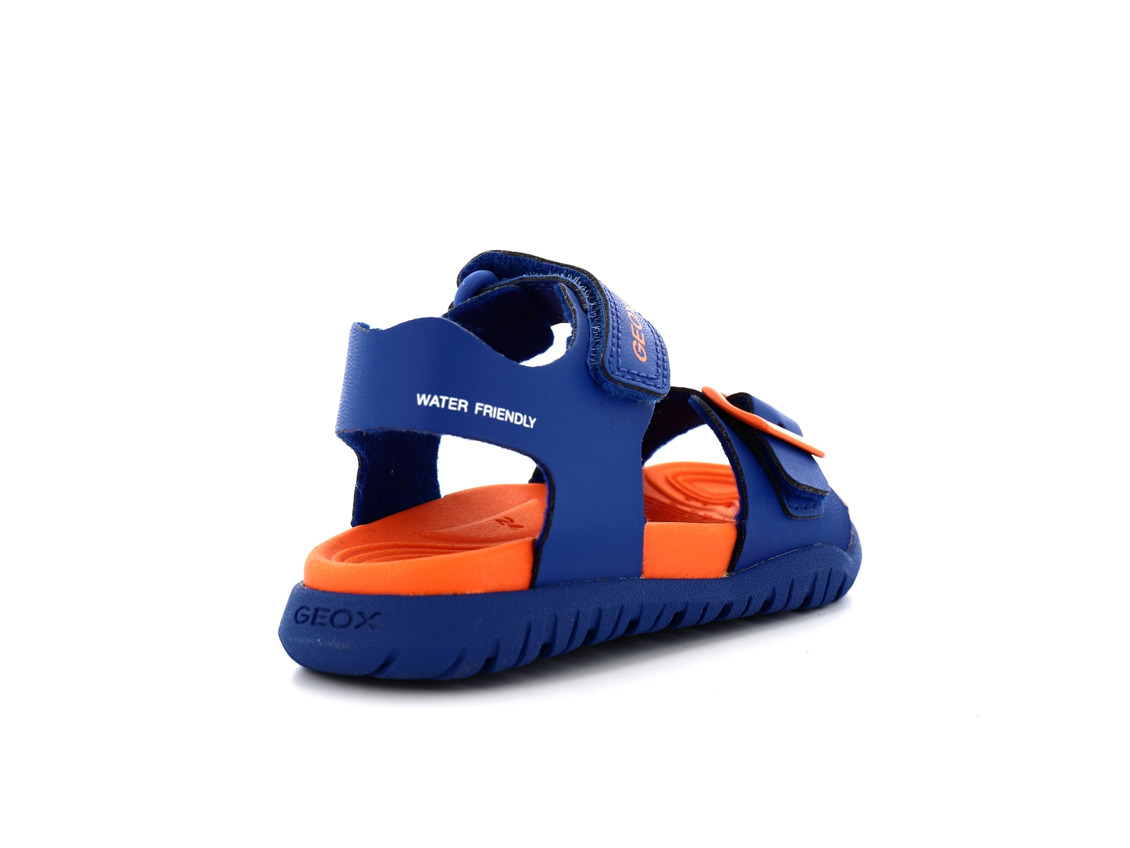 Geox-J FUSBETTO J35HMA Matières combinées Bleu-Orange