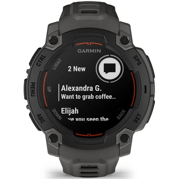 SFS195_Cardio et GPS GARMIN INSTINCT E 45 MM BLACK BEZEL W/ CHARCOAL BAND