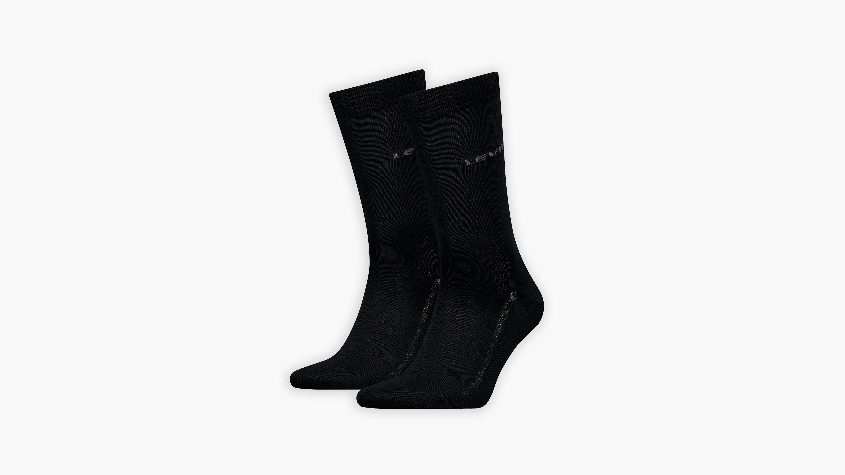 Levi's® Chaussettes standard en coton bio - Lot de 2 - Black - Noir