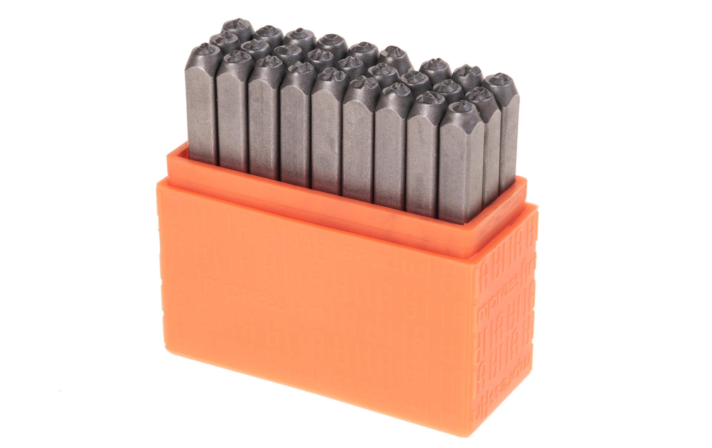 Prägestempel Set 3 mm Grossbuchstaben, 27 StückImpress Art Buchstaben gravieren
