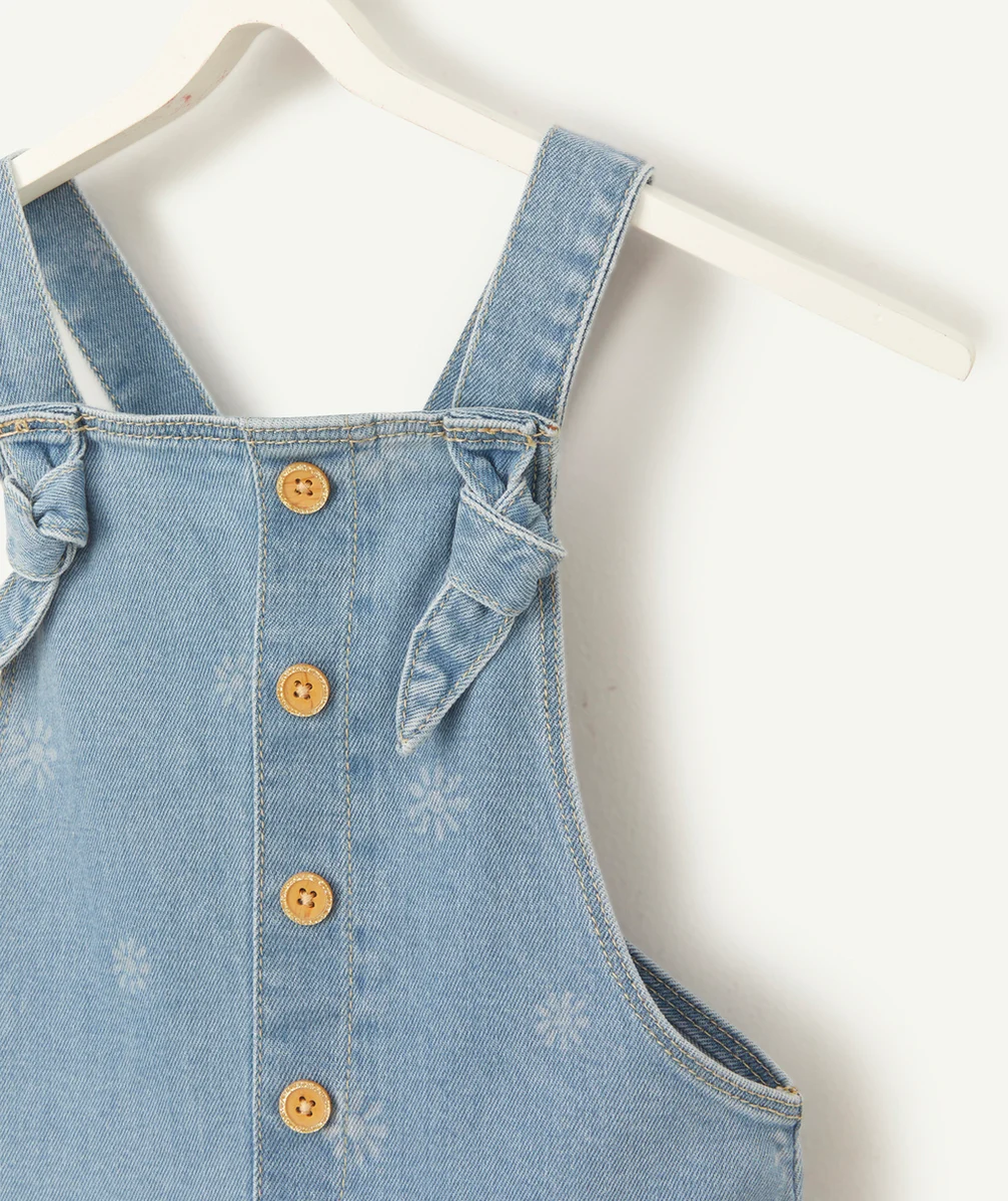 ROBE À BRETELLES FILLE EN DENIM BLEU LOW IMPACT