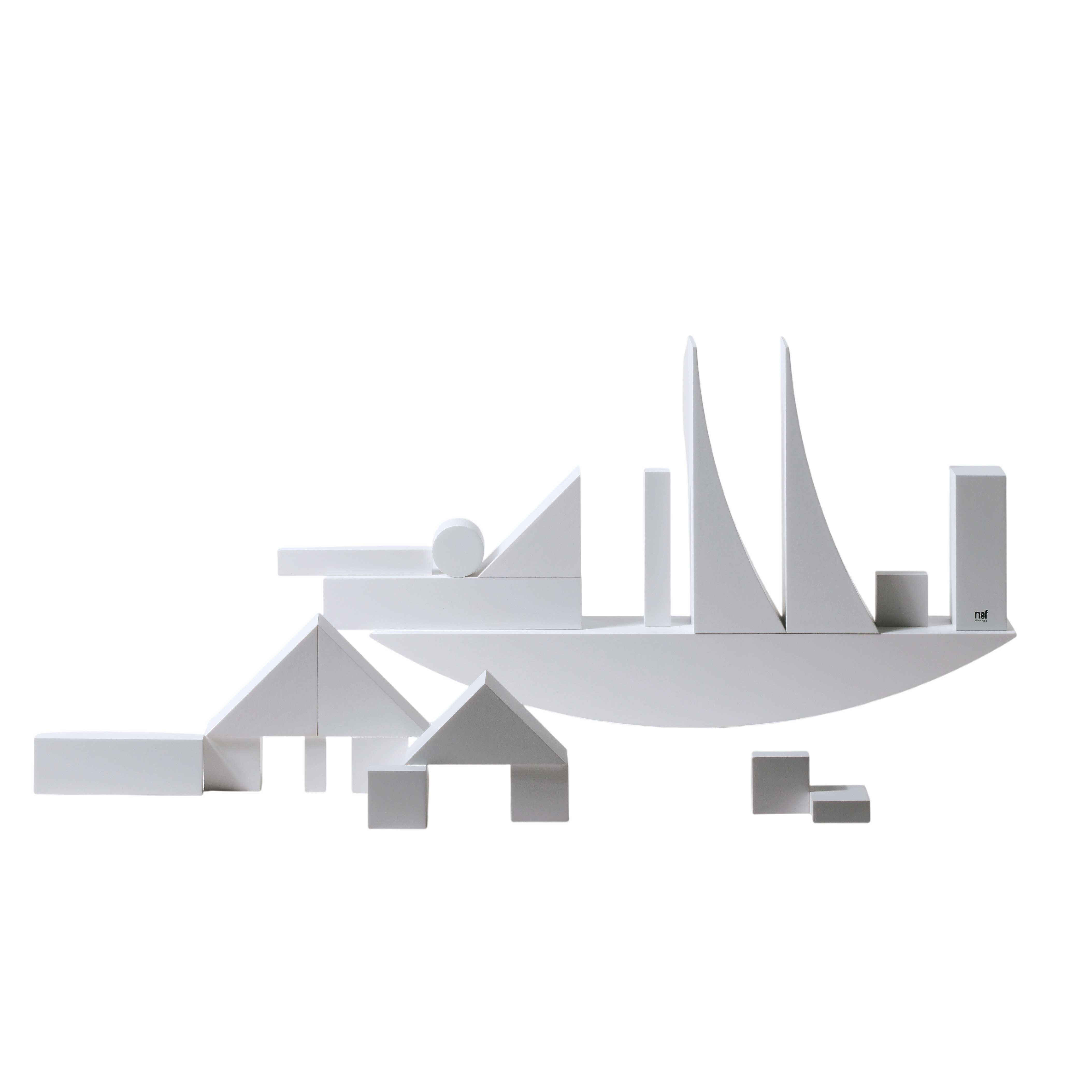 Naef Holzbauspiel Bauhaus Bauspiel weiss