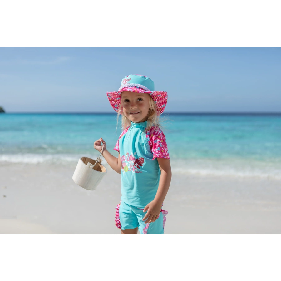 Playshoes UV-Schutz Sonnenhut Flamingo