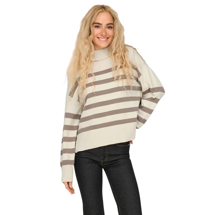 Only Bari High Neck Knitted Sweater Dames